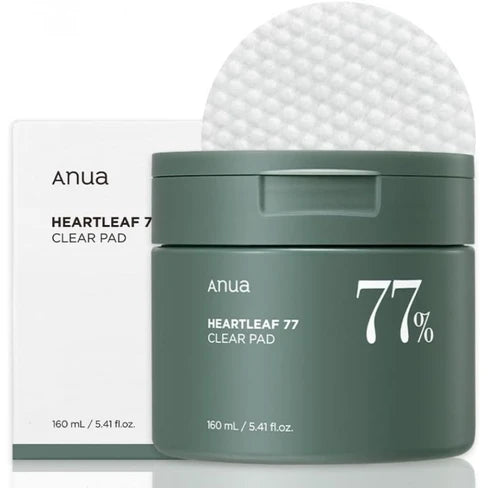 ANUA - HEARTLEAF 77% TONER PAD (70EA) (TONICO EN ALMOHADILLAS CON EXTRACTO DE HOUTTUYNIA CORDATA)