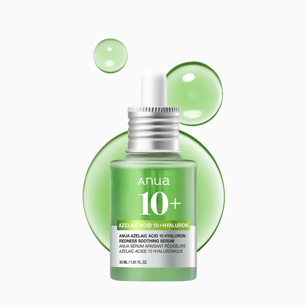 ANUA - AZELAIC ACID 10 HYALURON REDNESS SOOTHING SERUM 30ML (SUERO CON 10% ACIDO AZELAICO)