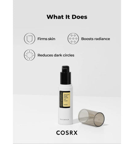 COSRX - Advanced Snail Peptide Eye Cream 25ml (CREMA PARA CONTORNOS DE LOS OJOS CON ESTRACTO DE BABA DE CARACOL)