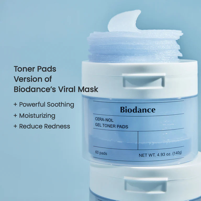 BIODANCE - Cera-nol Gel Toner Pads (60UNID) (ALMOHADILLAS TONICO CERA-NOL)
