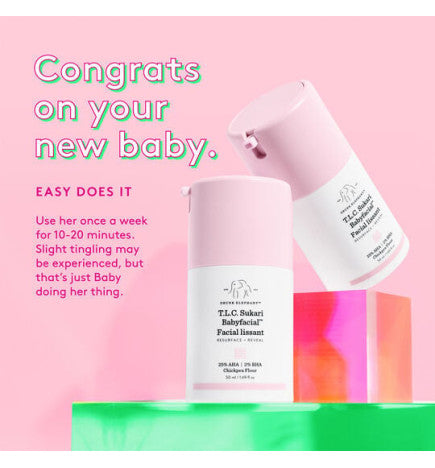 Drunk Elephant - T.L.C. Sukari Babyfacial™ AHA + BHA Mask (TRATAMIENTO MASCARILLA FACIAL CON ACIDO AHA Y BHA)