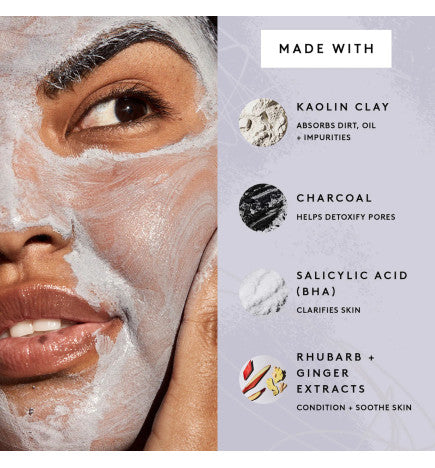 Fenty Skin Cookies N Clean Whipped Clay Pore Detox Face Mask with Salicylic Acid + Charcoal (MASCARILLA DE ARCILLA)