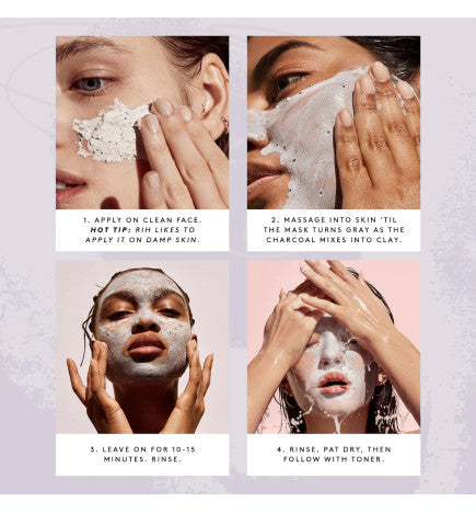 Fenty Skin Cookies N Clean Whipped Clay Pore Detox Face Mask with Salicylic Acid + Charcoal (MASCARILLA DE ARCILLA)