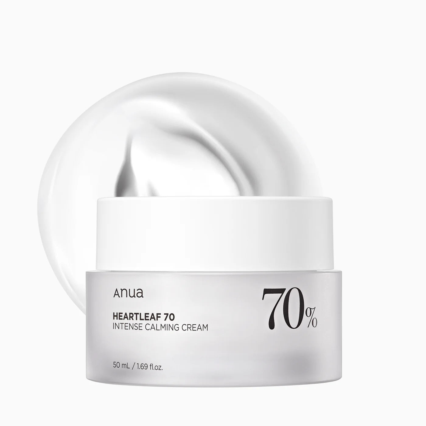 ANUA - HEARTLEAF 70% INTENSE CALMING CREAM 50ml (CREMA CALMANTE CON EXTRACTO DE HOUTTUYNIA CORDATA)