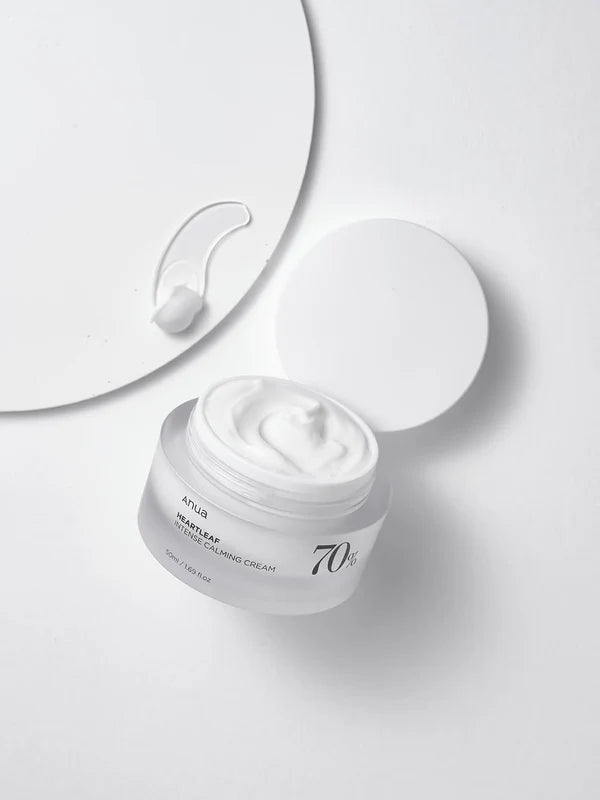 ANUA - HEARTLEAF 70% INTENSE CALMING CREAM 50ml (CREMA CALMANTE CON EXTRACTO DE HOUTTUYNIA CORDATA)