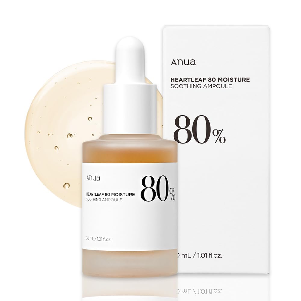 ANUA - HEARTLEAF 80% AMPOULE 30ml (AMPOLLA CON EFECTO CALMANTE CON EXTRACTO DE HOUTTUYNIA CORDATA)