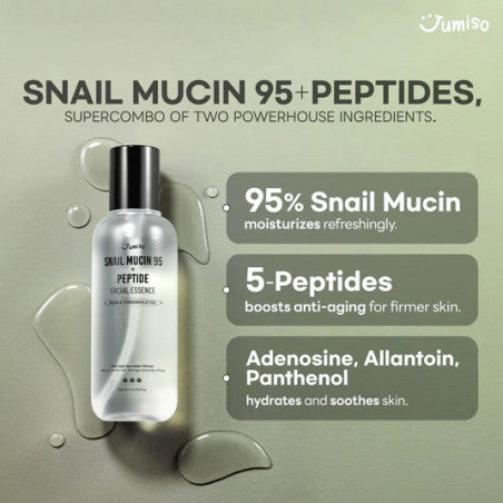 Jumiso Snail Mucin 95 + Peptide Essence 140ml (ESENCIA CON EXTRACTO DE BABA CARACOL)