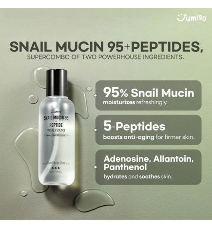 Jumiso Snail Mucin 95 + Peptide Essence 50ml (ESENCIA CON EXTRACTO DE BABA CARACOL)