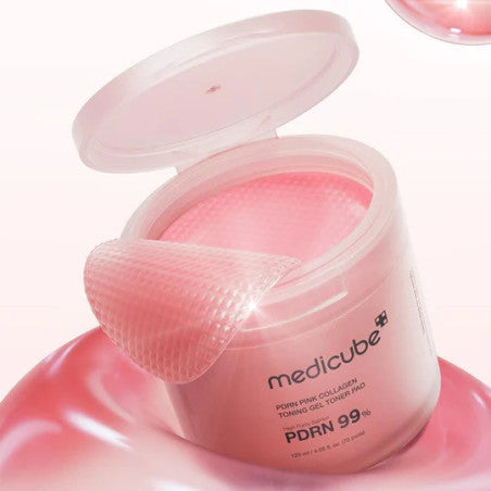 Medicube - PDRN PINK COLLAGEN TONING GEL TONER PAD 70pads (ALMOHADILLAS TONICO CON ADN DE SALMON)