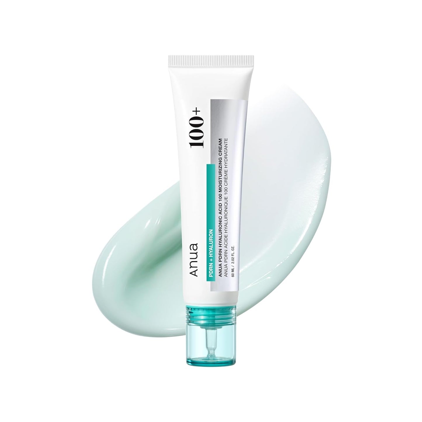 ANUA - PDRN HYALURONIC ACID 100 MOISTURE CREAM 60ml (CREMA CON ESTRACTO DE ADN DE SALMON Y ACIDO HIALURONICO)