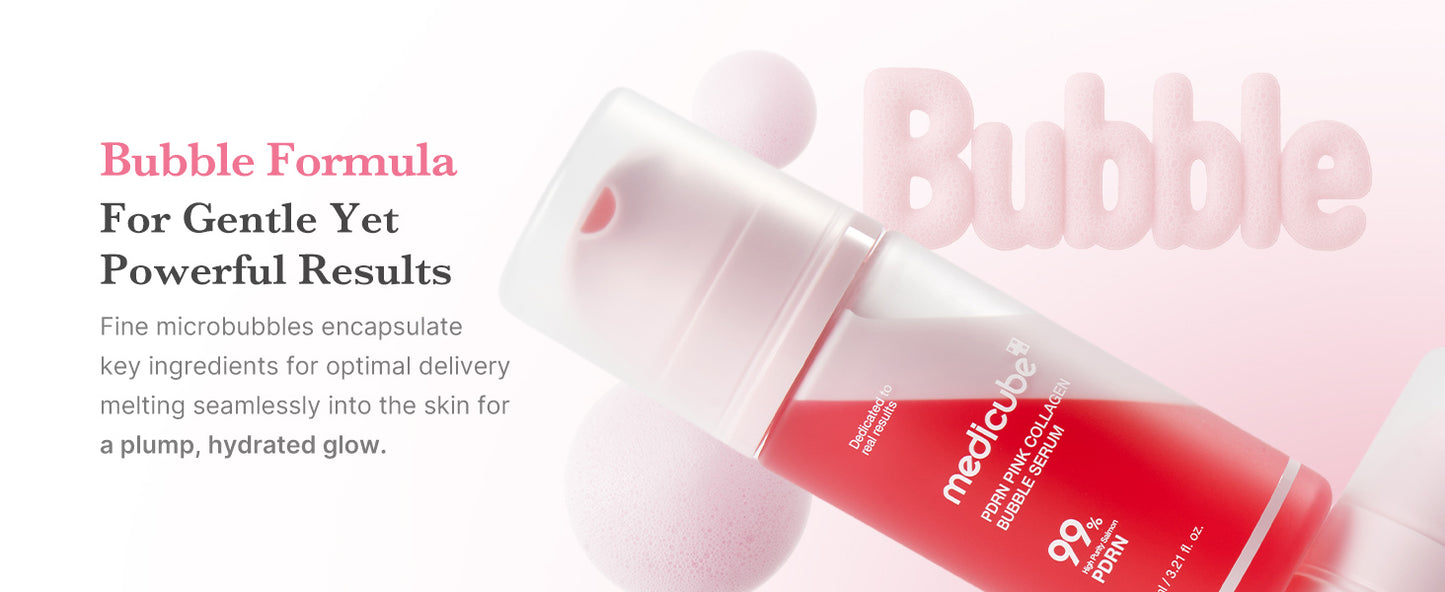 MEDICUBE - PDRN PINK COLLAGEN BUBBLE SERUM 95ml (SUERO DE COLAGENO EN ESPUMA)