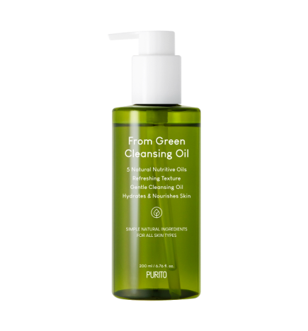 Purito Seoul - From Green Cleansing Oil 200ml (ACEITE PARA LIMPIEZA FACIAL, FORMULADO CON 5 TIPOS DE ACEITES NATURALES)