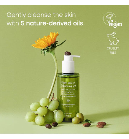 Purito Seoul - From Green Cleansing Oil 200ml (ACEITE PARA LIMPIEZA FACIAL, FORMULADO CON 5 TIPOS DE ACEITES NATURALES)