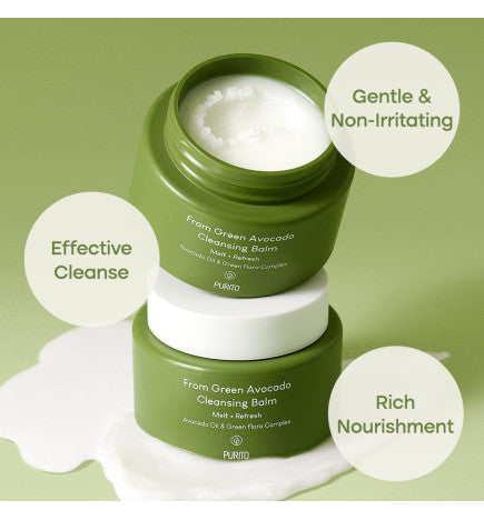 Purito Seoul - Green Avocado Cleansing Balm 100ml (CREMA PARA LIMPIEZA FACIAL DE AGUACATE)