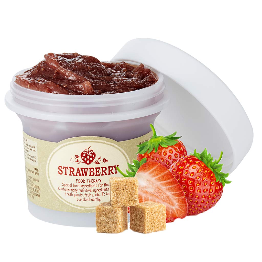 SKINFOOD - Black Sugar Strawberry Mask Wash Off 100g (MASCARILLA ENJUAGABLE DE AUCAR ORGANICA Y FRESA)