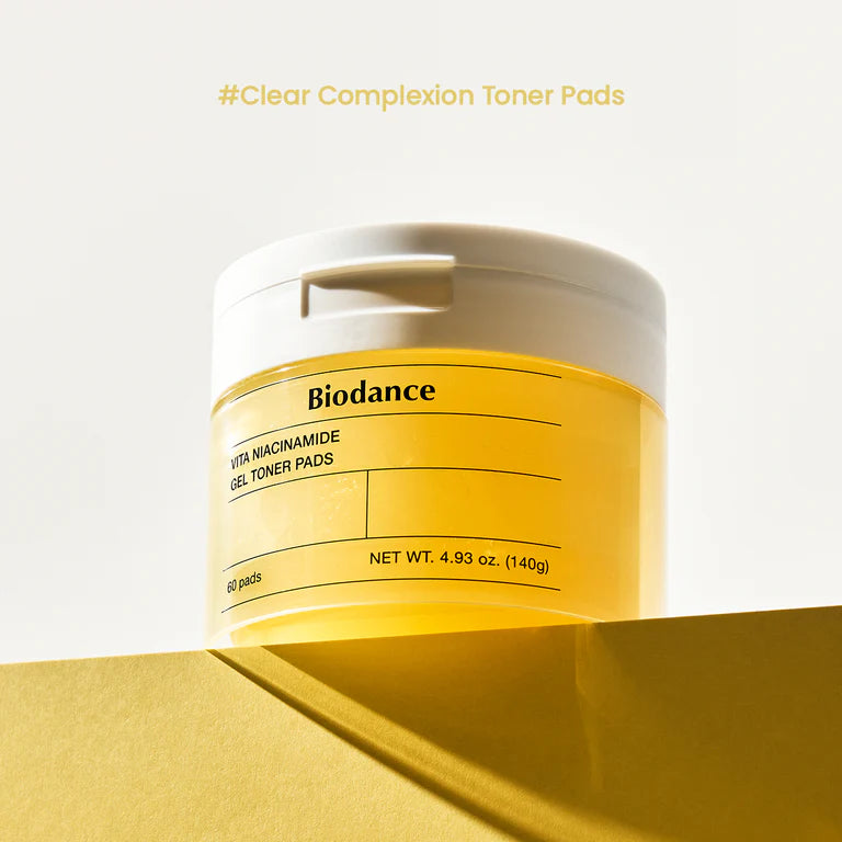 BIODANCE - Vita Niacinamide Gel Toner Pad (60und) (ALMOHADILLA DE TONICO CON NIACINAMIDA)