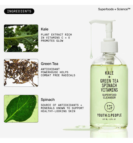 Youth To The People - Superfood Gentle Antioxidant Refillable Cleanser (LIMPIADOR RICO EN ANTIOXIDANTES)