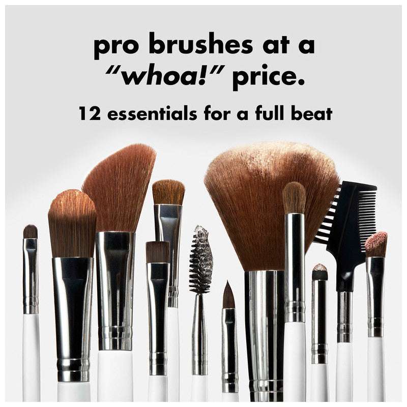 e.l.f - Set de 12 Brochas de Maquillaje Profesional