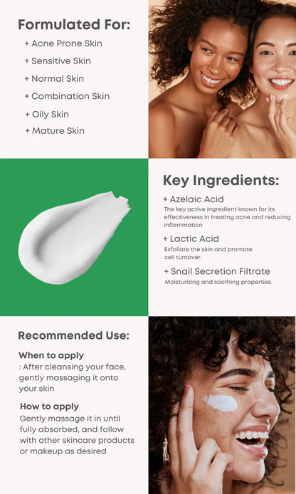 Nine Less - A-Control Azelaic Acid Cream 50ml (Crema de ácido azelaico A-Control)