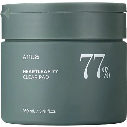 ANUA - HEARTLEAF 77% TONER PAD (70EA) (TONICO EN ALMOHADILLAS CON EXTRACTO DE HOUTTUYNIA CORDATA)