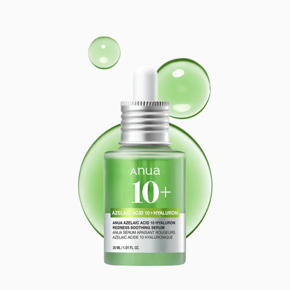ANUA - AZELAIC ACID 10 HYALURON REDNESS SOOTHING SERUM 30ML (SUERO CON 10% ACIDO AZELAICO)
