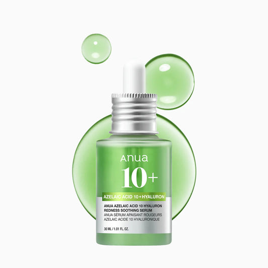 ANUA - AZELAIC ACID 10 HYALURON REDNESS SOOTHING SERUM 30ML (SUERO CON 10% ACIDO AZELAICO)