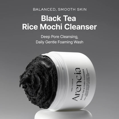 Arencia - BLACK TEA RICE MOCHI CLEANSER 120G (Limpiador con extracto de tea negr)