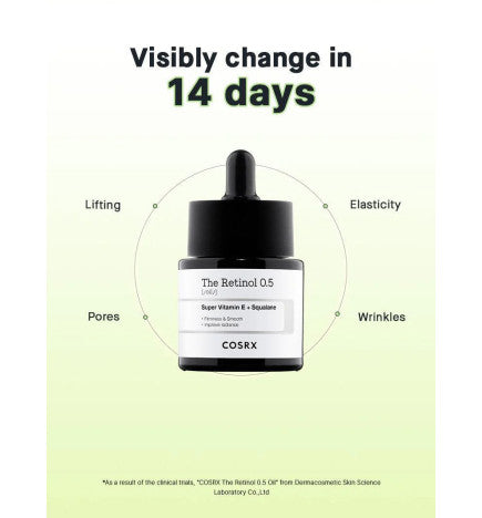 COSRX - The Retinol 0.5 Oil 20ml (ACEITE RETINOL)