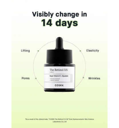 COSRX - The Retinol 0.5 Oil 20ml (ACEITE RETINOL)