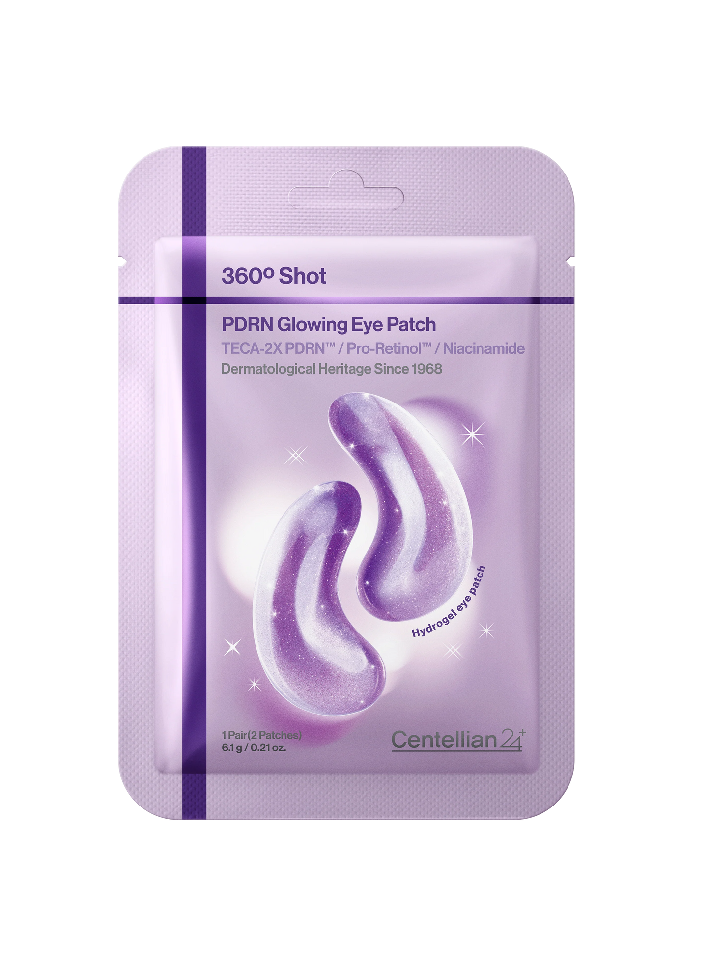 CENTELLIAN 24 - 360º Shot PDRN glowing eye patch (1 CAJA DE 6 PARES)