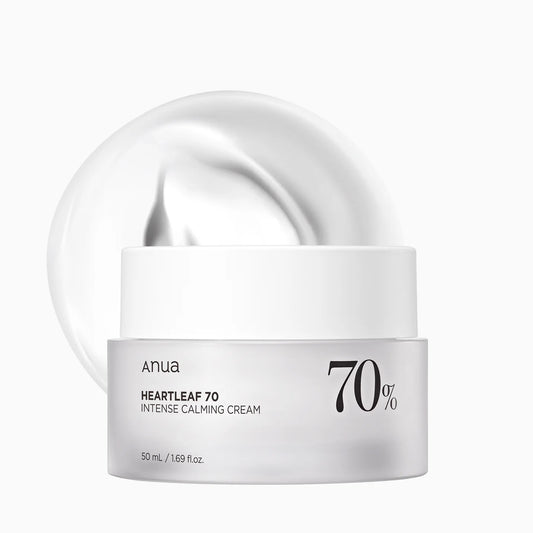 ANUA - HEARTLEAF 70% INTENSE CALMING CREAM 50ml (CREMA CALMANTE CON EXTRACTO DE HOUTTUYNIA CORDATA)