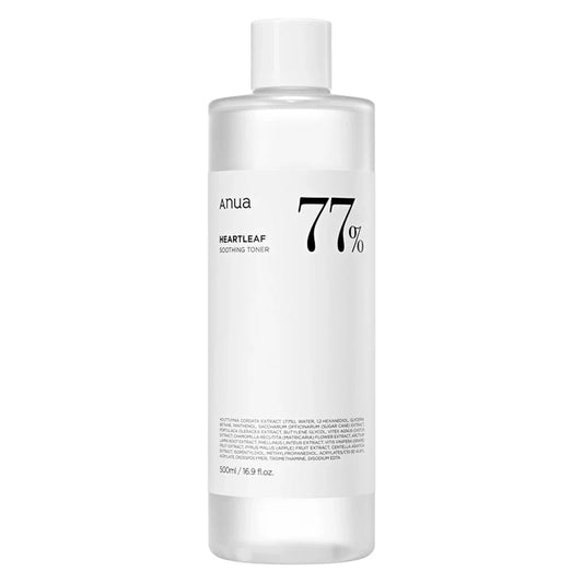 ANUA - HEARTLEAF 77% SOOTHING TONER 500ml (TONICO CON EXTRACTO DE HOUTTUYNIA CORDATA)