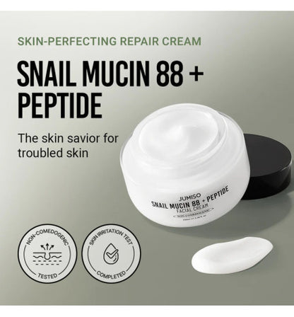 Jumiso Snail Mucin 88 + Peptide Cream 100ml (CREMA CON EXTRACTO DE BABA CARACOL Y COMPLEJO DE 5 PEPTIDOS)