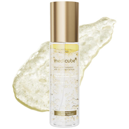 MEDICUBE - KOJIC ACID TERMERIC VITA JELLY MIST SERUM 100ml (SUERO ACIDO KOJICO Y EXTRACTO DE CURCUMA)