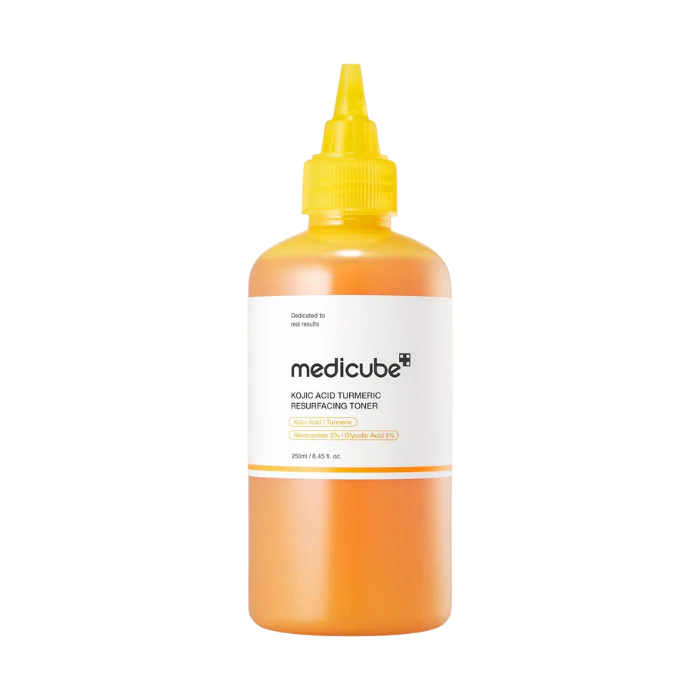 MEDICUBE - KOJIC ACID TURMERIC RESURFACING TONER 250ML (TONICO ACIDO KOJICO Y EXTRACTO DE CURCUMA)