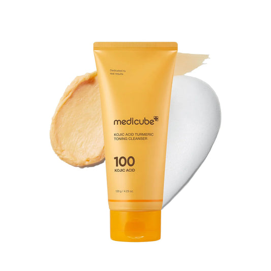 MEDICUBE - KOJIC ACID TURMERIC TONING CLEANSER 120g (LIMPIADOR CON ACIDO KOJICO Y EXTRACTO DE CURCUMA)