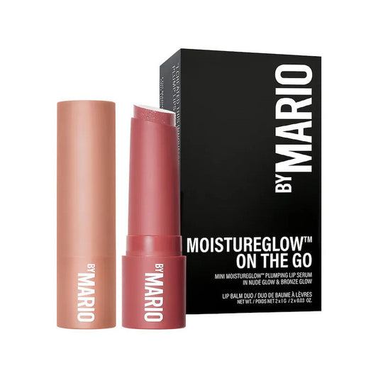 Makeup By Mario Mini MoistureGlow Lip Serum Duo - Nude Glow & Bronze Glow (KIT DE 2 LABIAL EN BARRA)