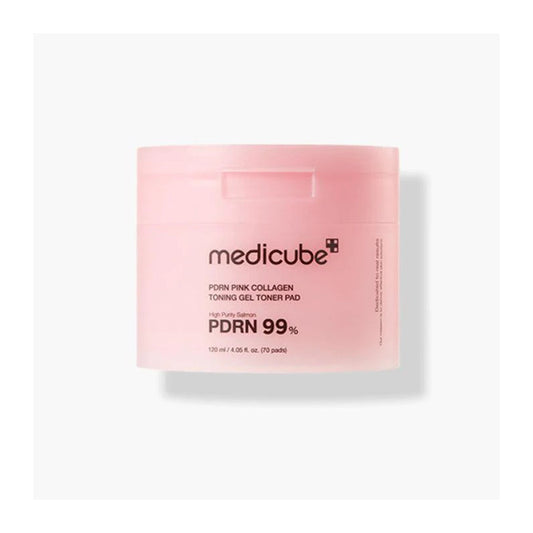 Medicube - PDRN PINK COLLAGEN TONING GEL TONER PAD 70pads (ALMOHADILLAS TONICO CON ADN DE SALMON)