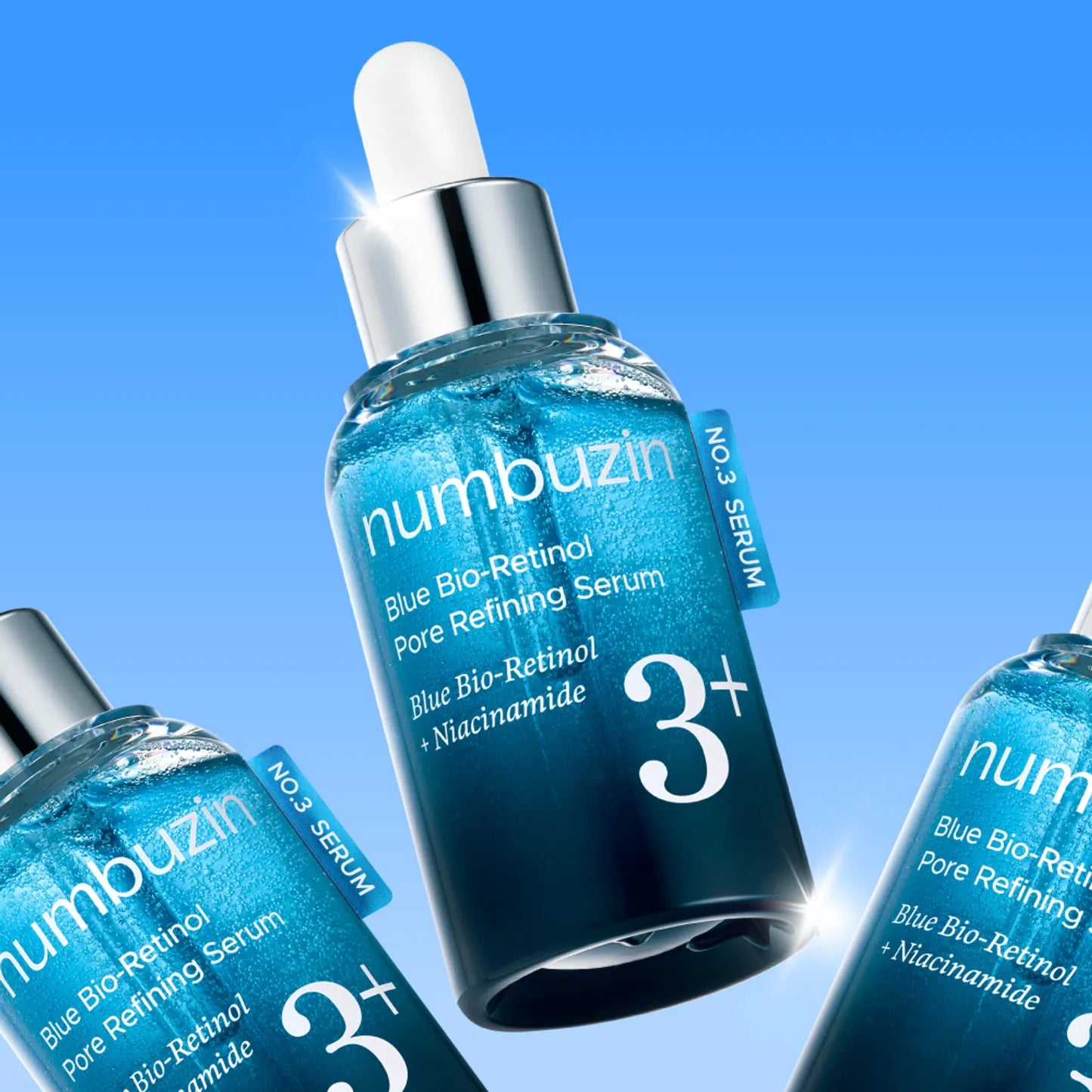 Numbuzin - No.3 Blue Bio-Retinol Pore Refining Serum 30ml (SUERO RETINOL AZUL)