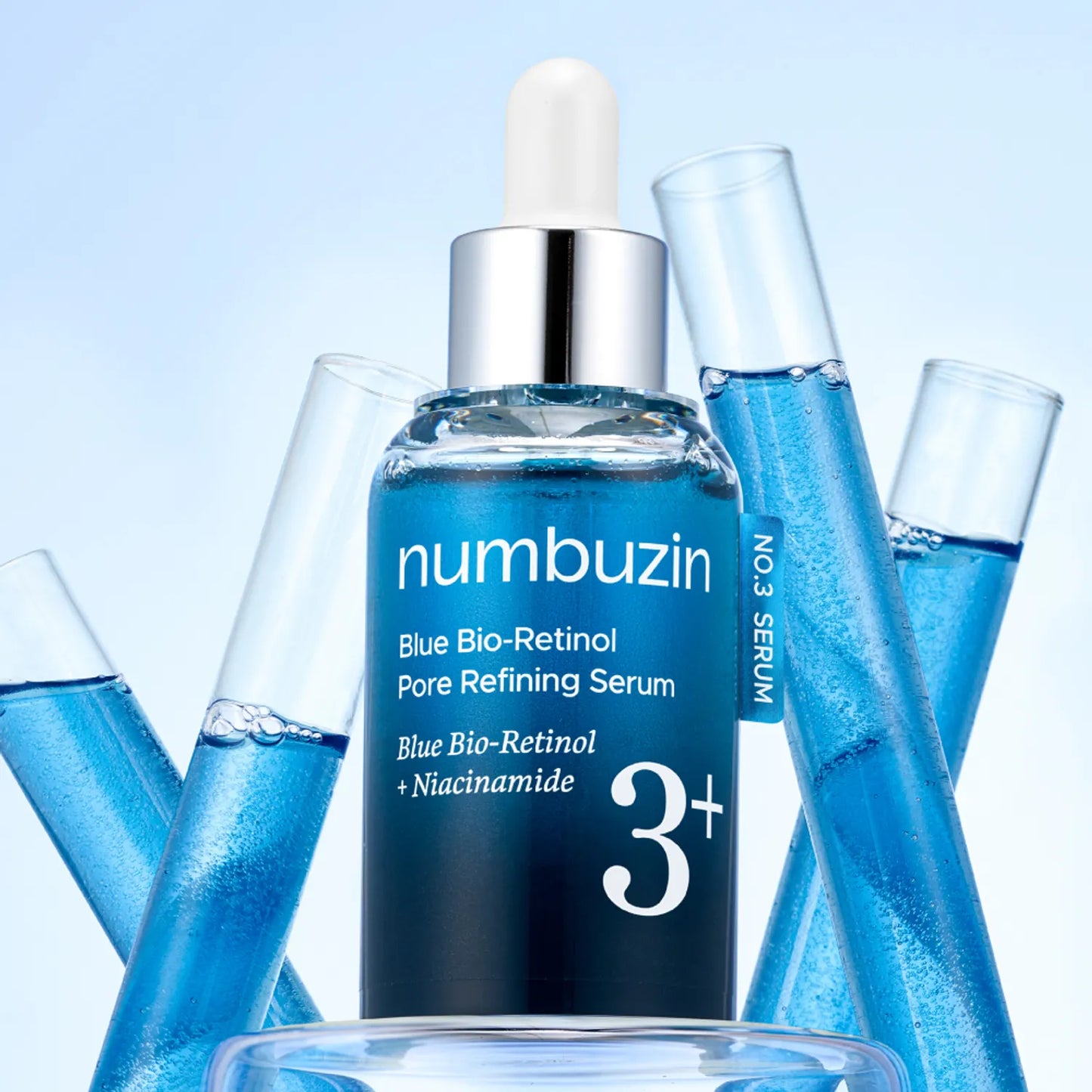 Numbuzin - No.3 Blue Bio-Retinol Pore Refining Serum 30ml (SUERO RETINOL AZUL)