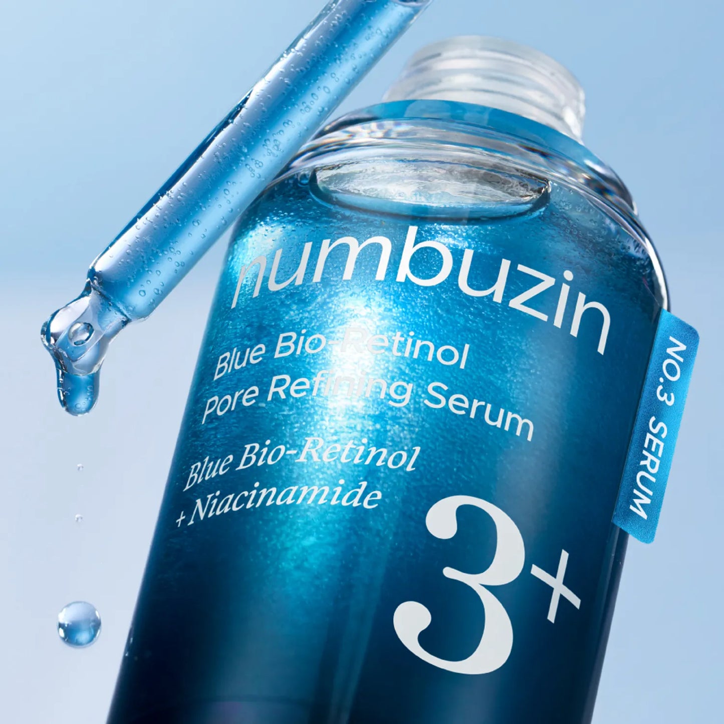 Numbuzin - No.3 Blue Bio-Retinol Pore Refining Serum 30ml (SUERO RETINOL AZUL)