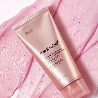 Medicube - PDRN Pink Glutathione Capsule Cleansing Foam 120g (Espuma Limpiadora encapsulada)