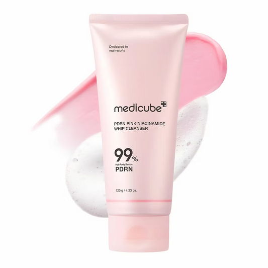 Medicube - PDRN PINK NIACINEAMIDE WHIP CLEANSER 120g (Limpiador PDRN Pink Niacinamide)