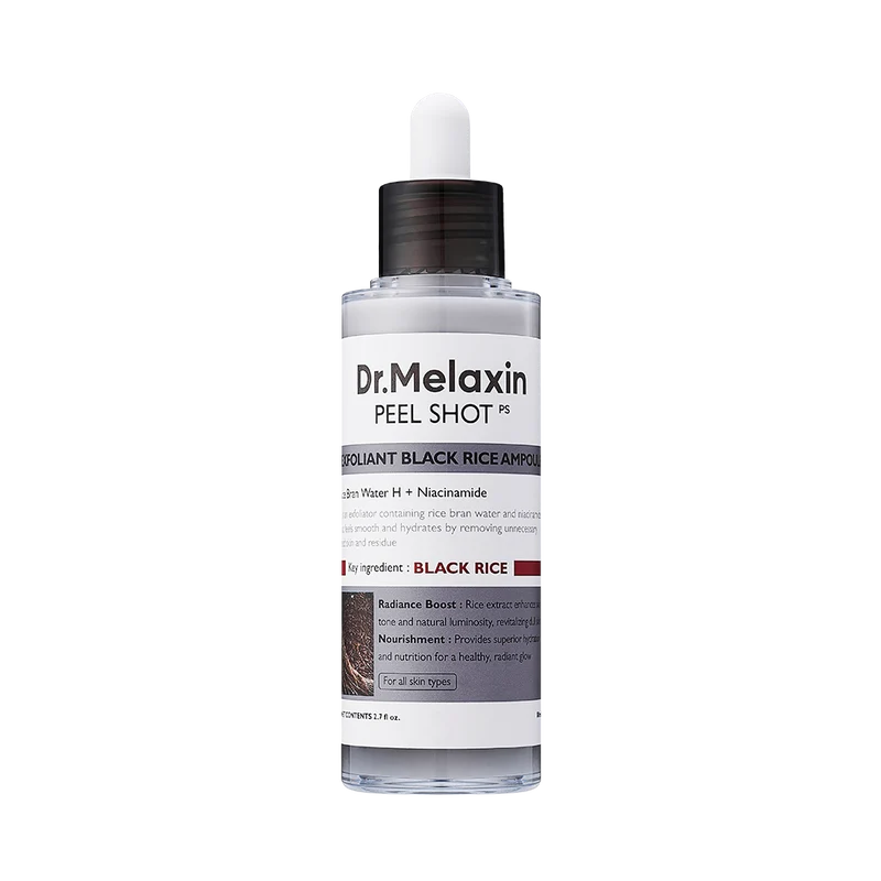 Dr. Melaxin - PEEL SHOT EXFOLIATING BLACK RICE AMPOULE 80ml