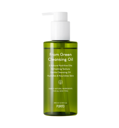 Purito Seoul - From Green Cleansing Oil 200ml (ACEITE PARA LIMPIEZA FACIAL, FORMULADO CON 5 TIPOS DE ACEITES NATURALES)