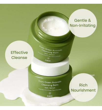 Purito Seoul - Green Avocado Cleansing Balm 100ml (CREMA PARA LIMPIEZA FACIAL DE AGUACATE)