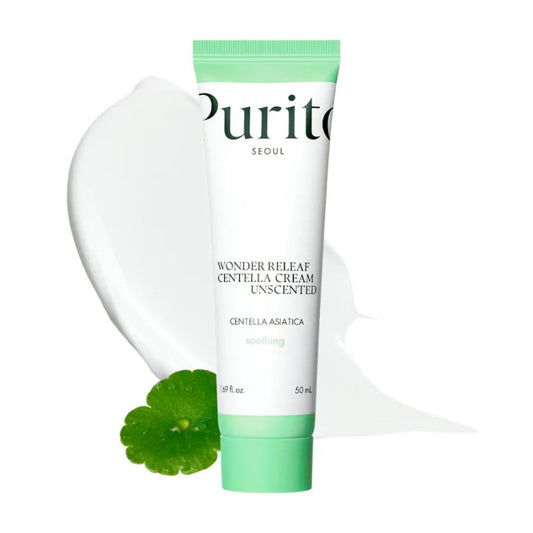 Purito Seoul - Wonder Releaf Centella Cream Unscented 50ml (CREMA CON EXTRACTO DE CENTELLA-SIN FRAGANCIA)