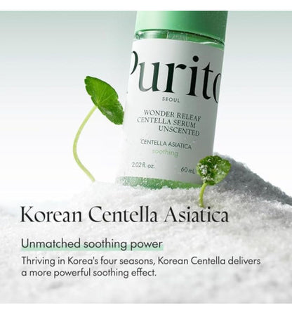 Purito Seoul - Wonder Releaf Centella Serum Unscented 60ml (SUERO DE EXTRACTO DE CENTELLA-SIN FRAGANCIA)