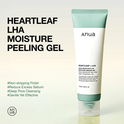 ANUA - HEARTLEAF LHA MOISTURE PEELING GEL 120ml (GEL EXFOLIANTE CON EXTRACTO DE HOUTTUYNIA CORDATA)