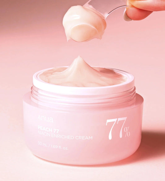 ANUA - PEACH 77 NIACIN ENRICHED CREAM 50ml (CREMA CON EXTRACTO DE MELOCOTON, NIACINAMIDA Y COLAGENO)